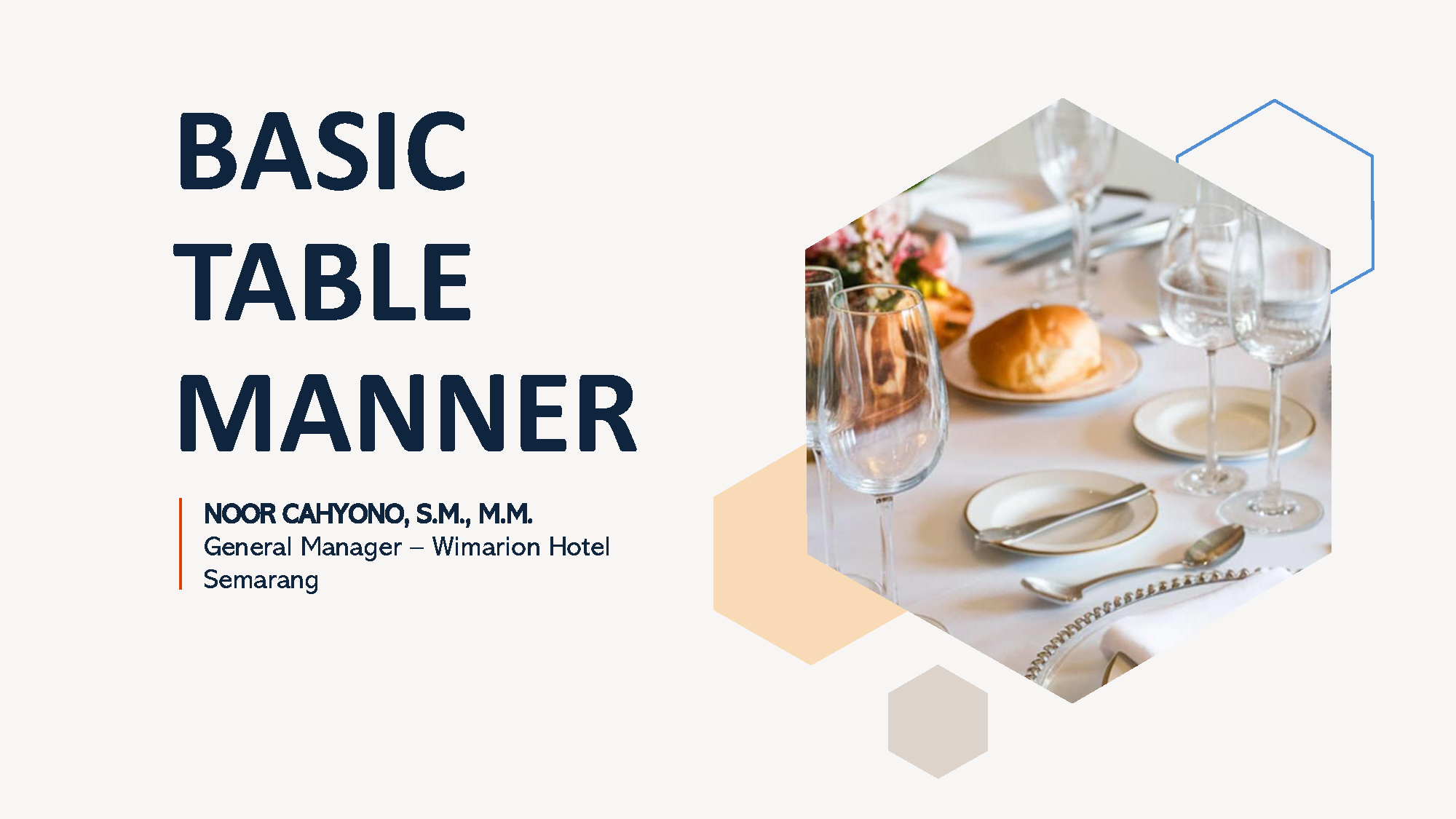 Basic Table Manner