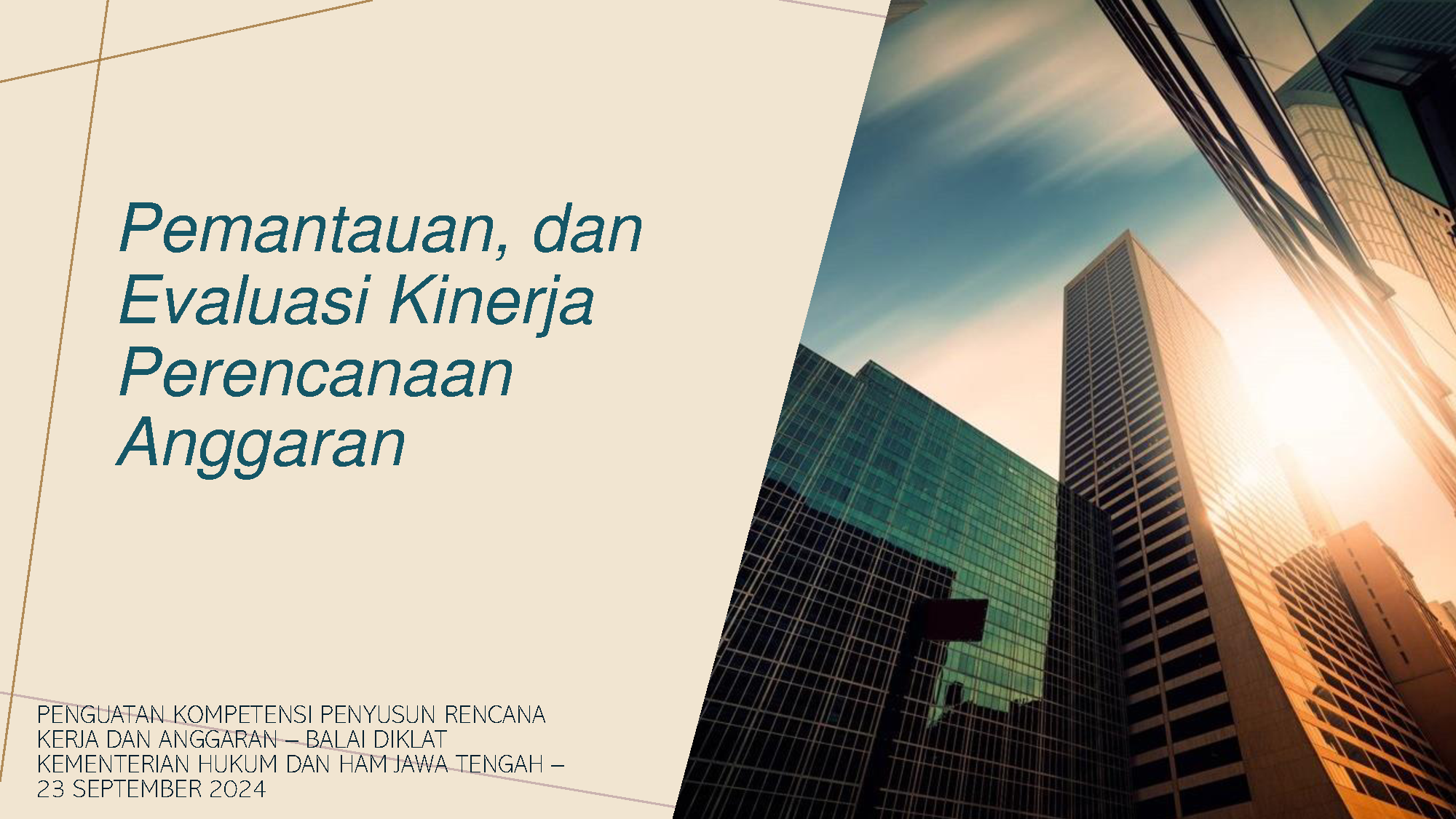 Evaluasi Kinerja Anggaran